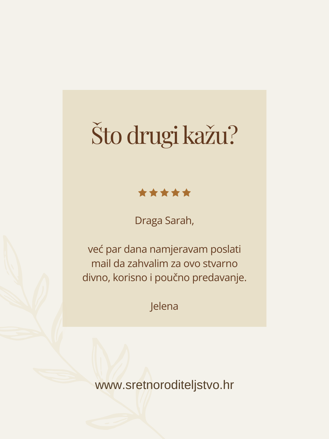 Što drugi kažu (19)